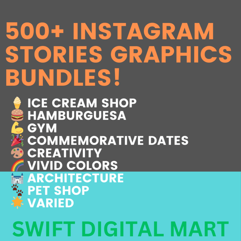 500+ Instagram Stories Graphics Bundles!