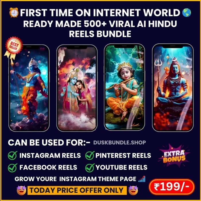 READY MADE 500 VIRAL AI HINDU REELS BUNDLE 1 jpg